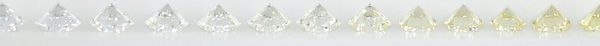 最上等的钻石为透明无色的D色